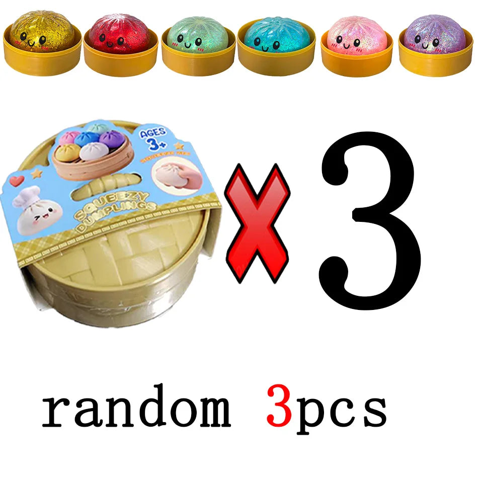 Dumpling Squishy | Stress Relief | Fidget Toy