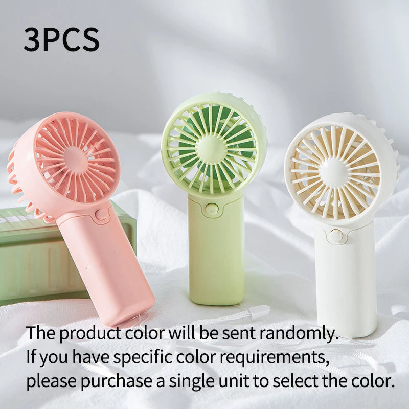 Cute Mini Fan | Portable & Handheld Lightweight | Low Noise