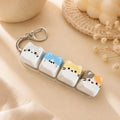 Kawaii Cat Keycap Keychain