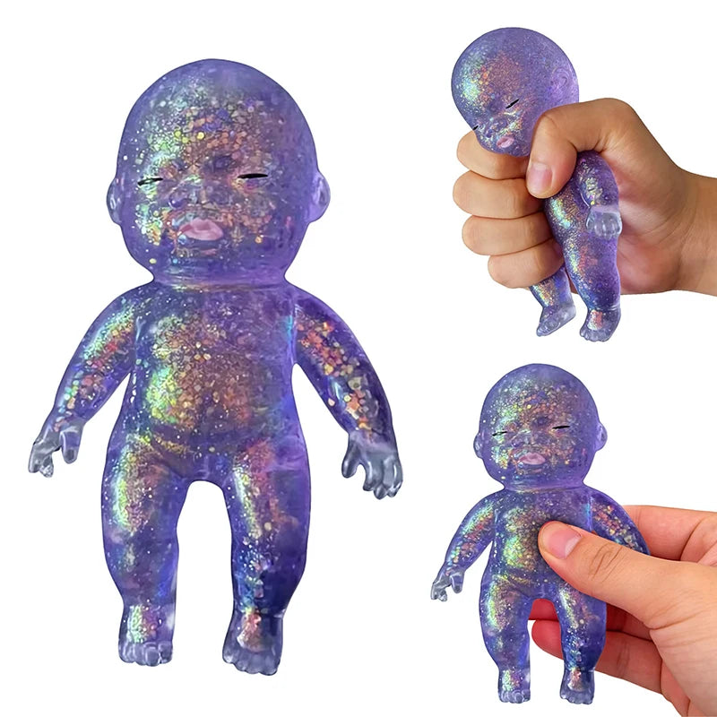 Baby Squeeze Toy Squishy Baby Slow Stress Ball Rebound Decompression Toy For Adult Kid Relieve Stress