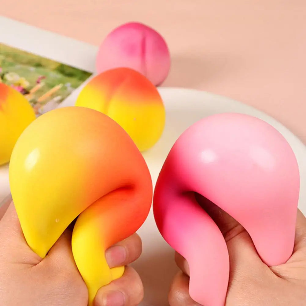 Jumbo Peach Squishy | Slow Rise