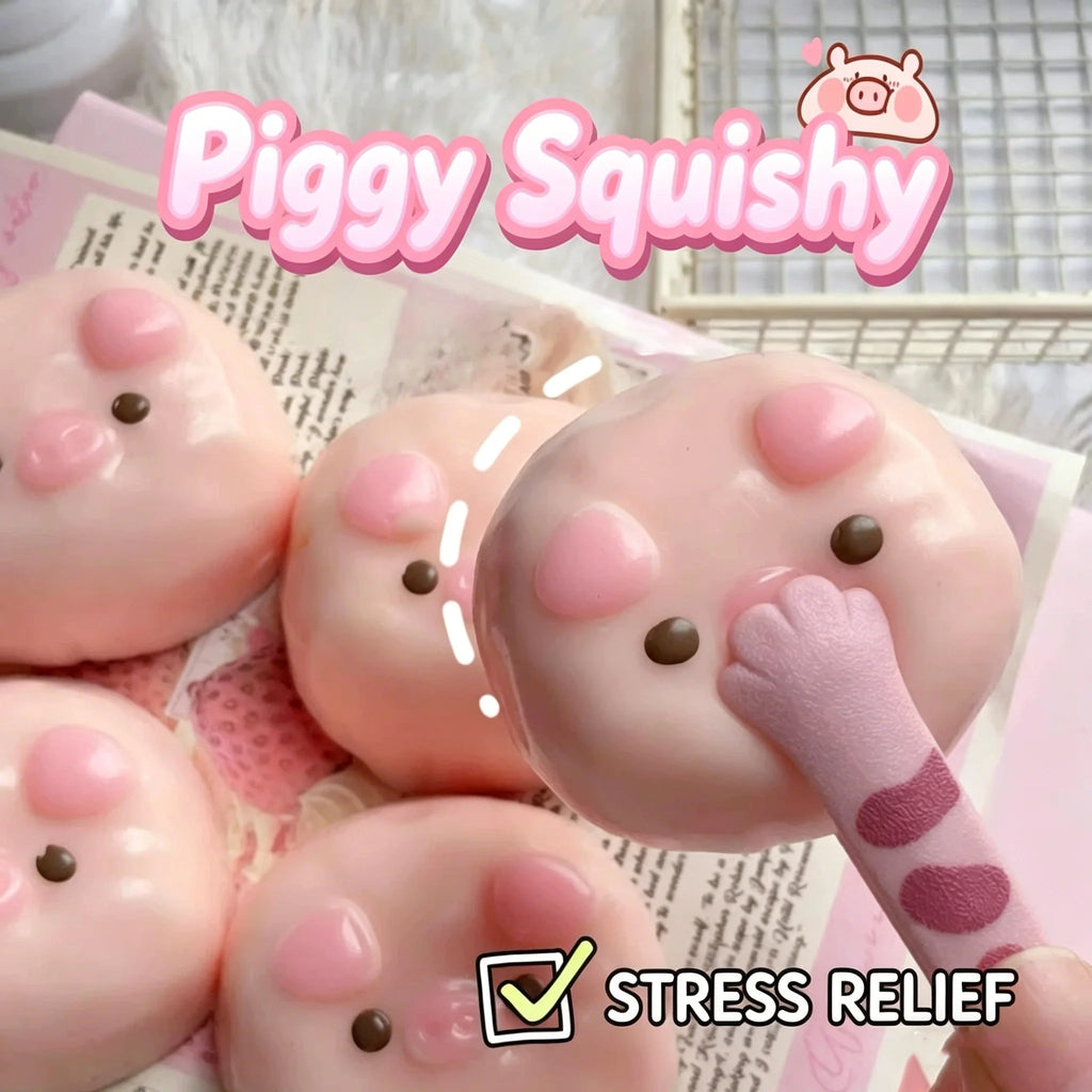 Cute Pig Squishy | Sensory Fidget Toy | Sticky | Slow Rising