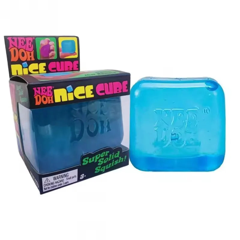 Squishy Nee Doh Trending Jellyfish & Cube Squish Toy, Soft Jelly Squeeze Stress Relief Fidget Toy Sensory NeeDoh for Adults