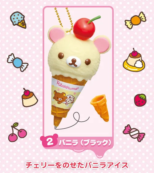 Ice Cream Bear Keychain | Cute Kawaii Capsule | Pen