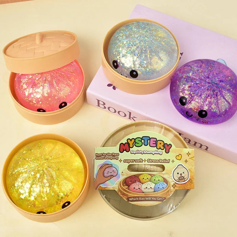 2026 Viral Giant Dumpling Squishy Slow Rising Simulation Bun Stress Relief Random Color Blind Box Funny Gag Gift For Kids Adults