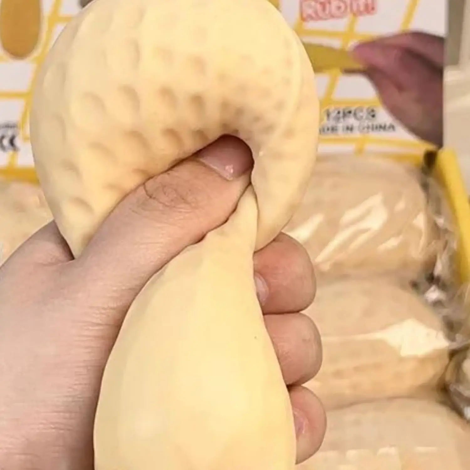 Realistic Peanut Squishy: Crunchy Squeeze Ball, Solid Maltose Texture Fidget, Aesthetic Office Desk Decor, New Arrival