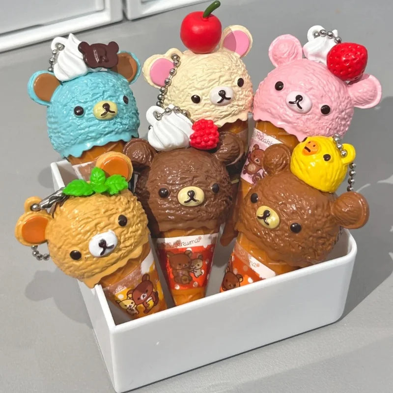 Ice Cream Bear Keychain | Cute Kawaii Capsule | Pen