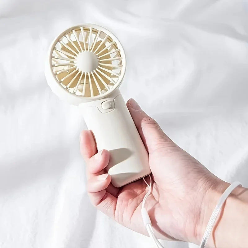 Cute Mini Fan | Portable & Handheld Lightweight | Low Noise