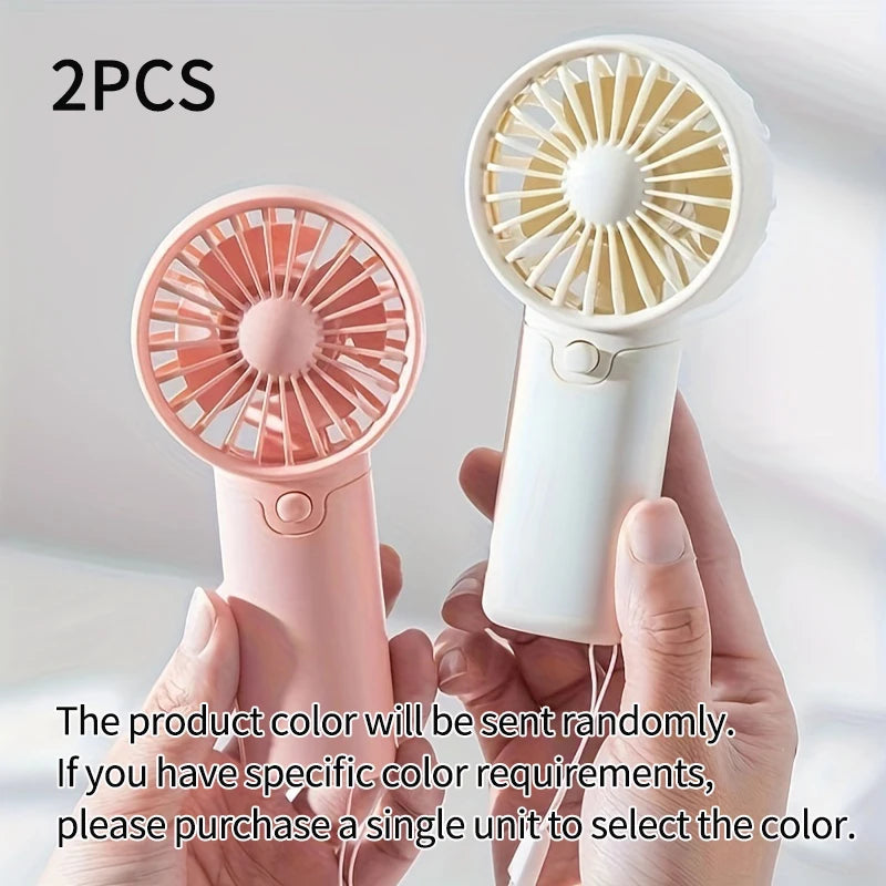 Cute Mini Fan | Portable & Handheld Lightweight | Low Noise