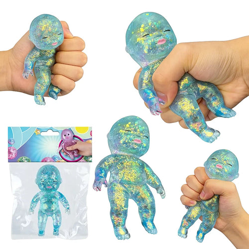 Baby Squeeze Toy Squishy Baby Slow Stress Ball Rebound Decompression Toy For Adult Kid Relieve Stress