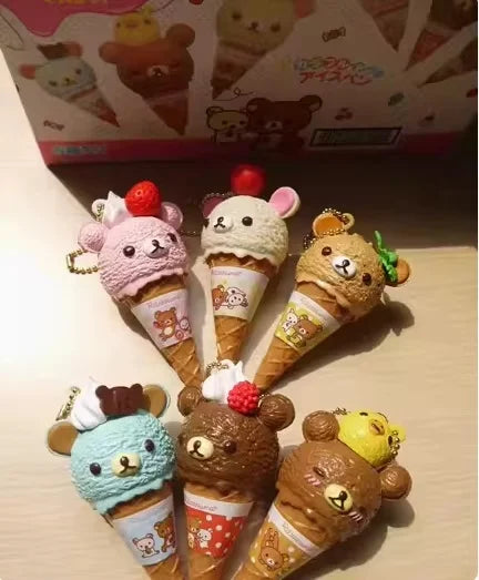 Ice Cream Bear Keychain | Cute Kawaii Capsule | Pen
