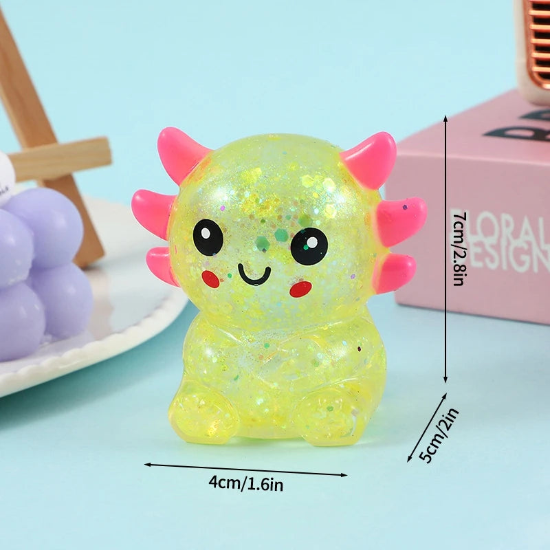 Cute Duck Squishy | Small Axolotls | Squishy Ball | Funny Fidgets | Slow Rise