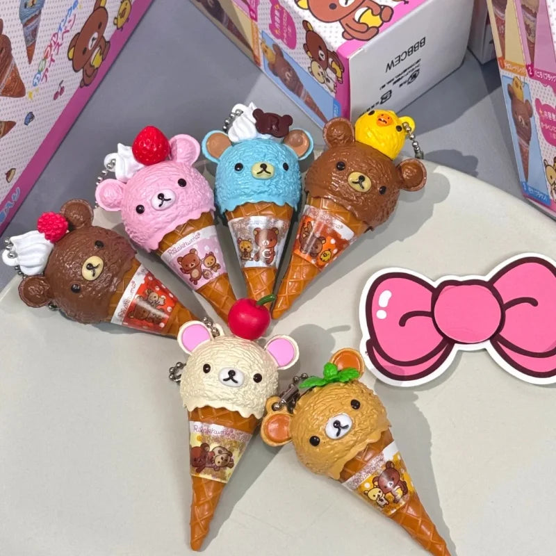 Ice Cream Bear Keychain | Cute Kawaii Capsule | Pen