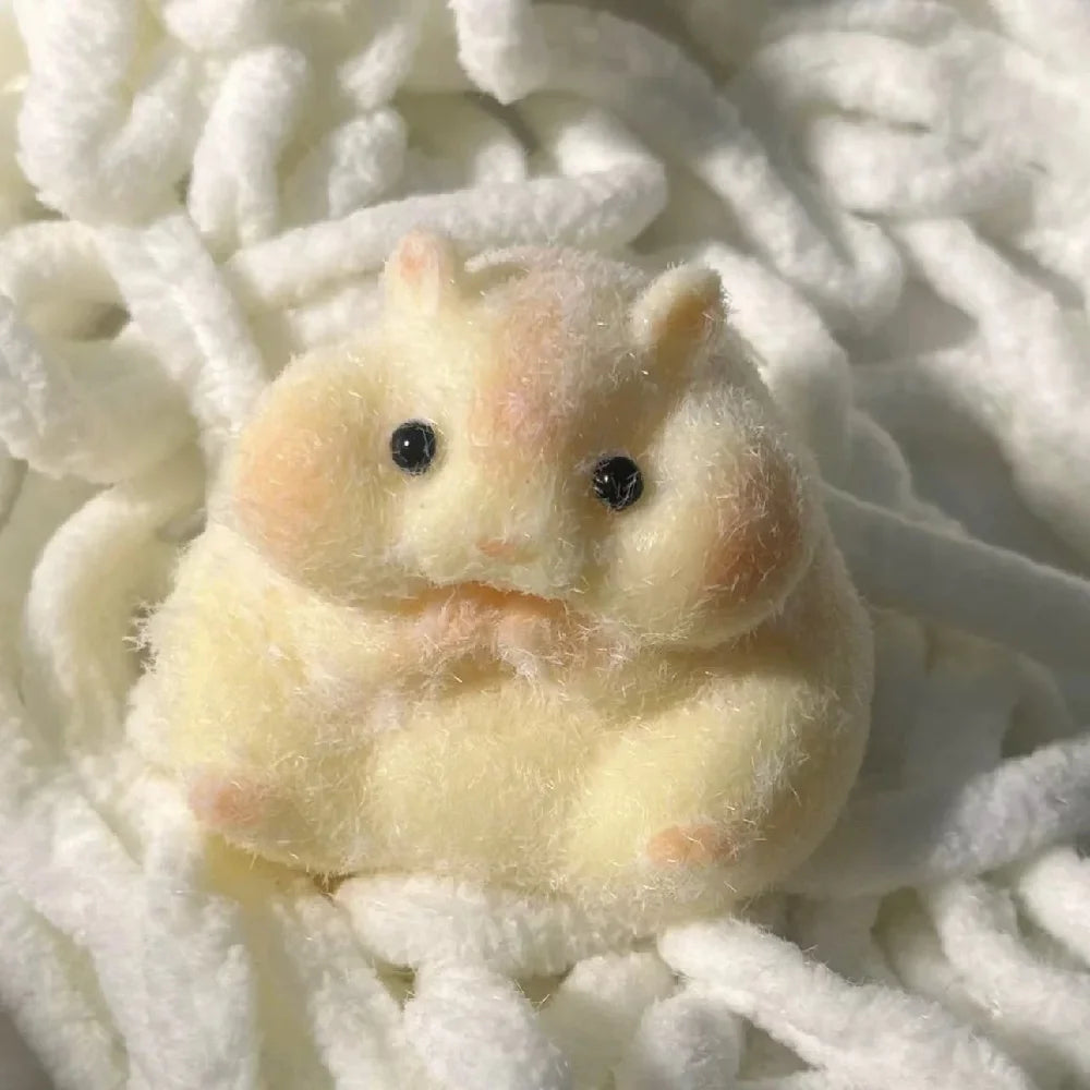 NEW Hamster Taba Squishy | Mushy Silicone | Fuzzy Cute Hamster