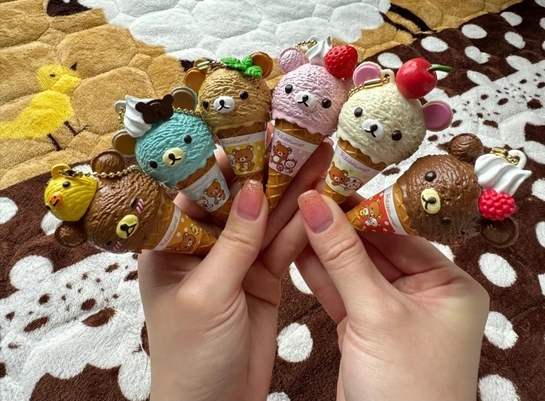 Ice Cream Bear Keychain | Cute Kawaii Capsule | Pen