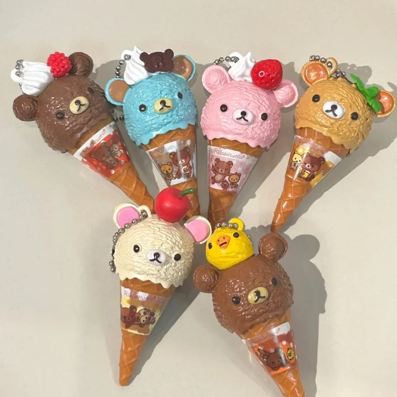 Ice Cream Bear Keychain | Cute Kawaii Capsule | Pen