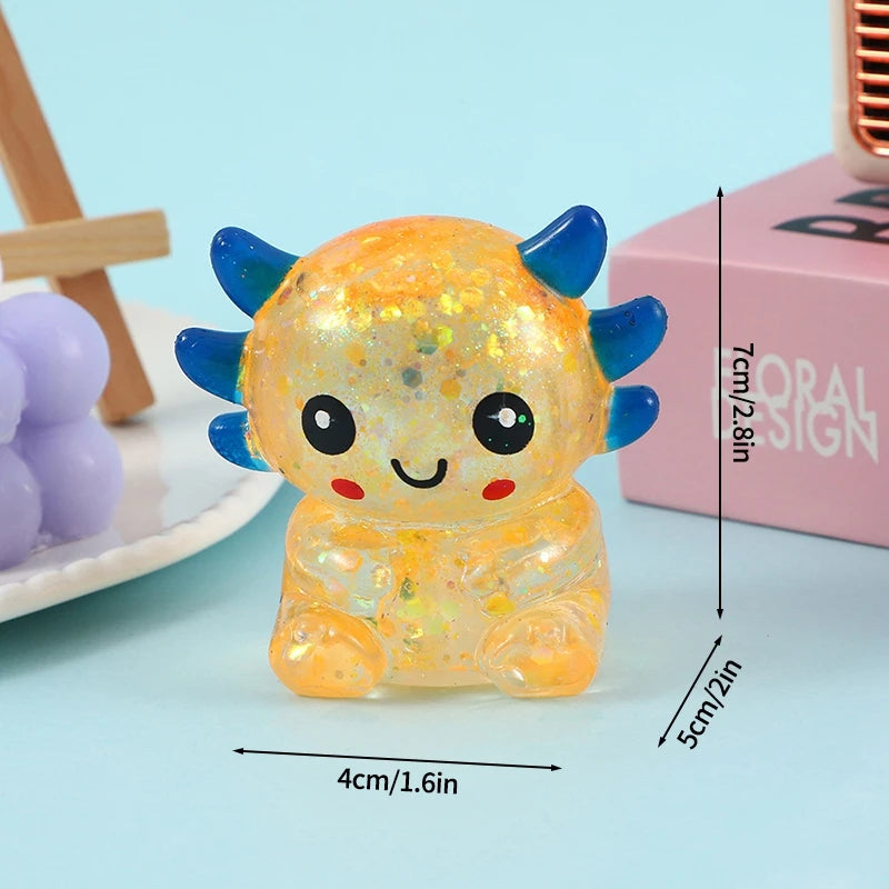Cute Duck Squishy | Small Axolotls | Squishy Ball | Funny Fidgets | Slow Rise