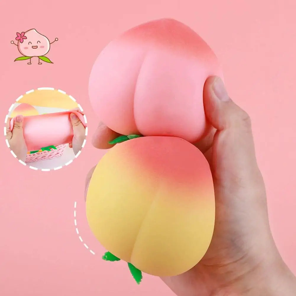 Jumbo Peach Squishy | Slow Rise