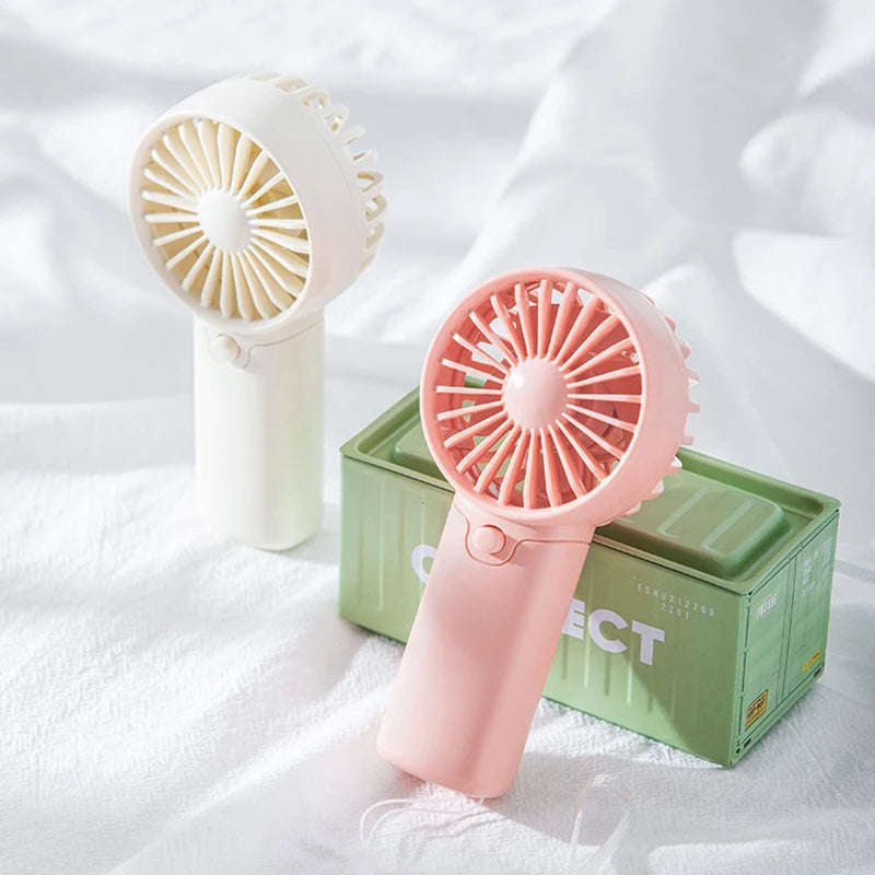 Cute Mini Fan | Portable & Handheld Lightweight | Low Noise