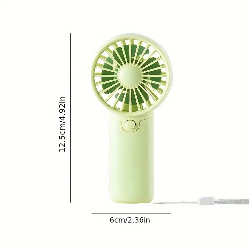 Cute Mini Fan | Portable & Handheld Lightweight | Low Noise