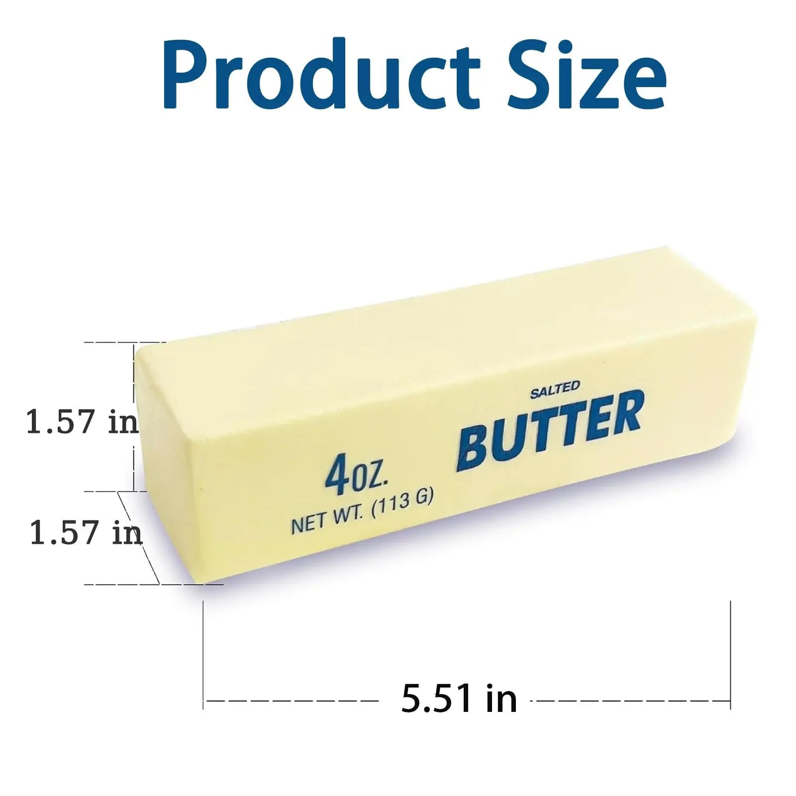 Butter Squishy, Slow Rising Butter Squishy Toy Realistic Butter Stick Squishy Stress Relief Fidget Toy, Soft Foam Squeeze Stress